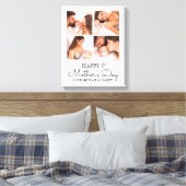 Niedlicher, moderner Fotocollage Happy First Mothe Leinwanddruck (Insitu (Schlafzimmer))