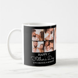 Niedlicher, moderner Fotocollage Happy First Vathe Kaffeetasse