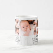 Niedlicher, moderner Fotocollage Happy First Vathe Kaffeetasse (Mittel)