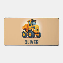 Niedlicher, moderner Gelbbauwagen Schreibtischunterlage