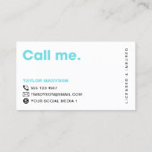 Niedlicher, moderner Hund Groomer Pampere Welpe Visitenkarte (Rückseite)