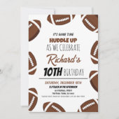 Niedlicher moderner Kindergeburtstag für Fußball Einladung (Vorderseite)