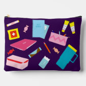 Niedlicher moderner Lehrer muss den Pouch erhalten Zubehörtasche (Vorderseite)