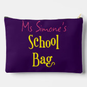 Niedlicher moderner Lehrer muss den Pouch erhalten Zubehörtasche (Rückseite)