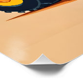 Niedlicher, moderner LKW Personalisiert Poster (Ecke)