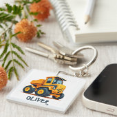 Niedlicher, moderner LKW Personalisiert Schlüsselanhänger (Vorderseite rechts)