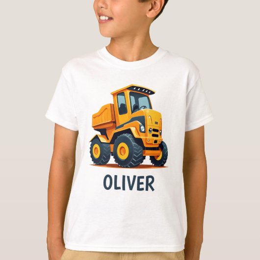 Niedlicher, moderner LKW Personalisiert T-Shirt (Vorderseite)