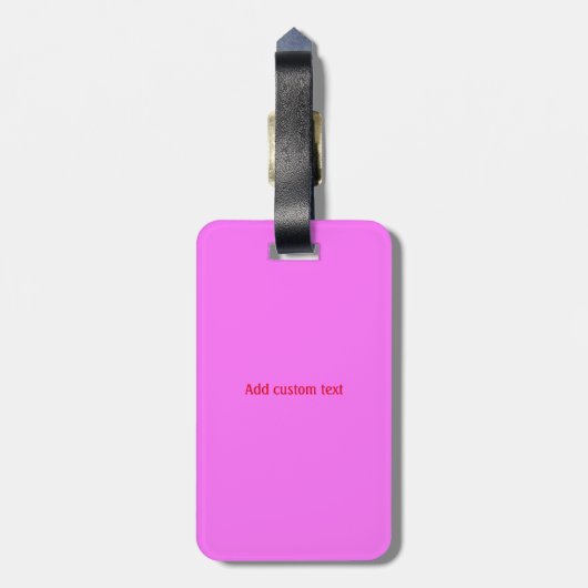 Niedlicher, moderner Palm-Marker Gepäckanhänger (Rückseite vertikal)