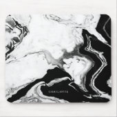 Niedlicher, moderner Panda Individuelle Name aus w Mousepad (Vorne)