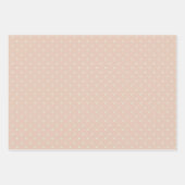 Niedlicher, moderner Polka-Dot-Herz-Muster Geschenkpapier Set (Vorderseite)