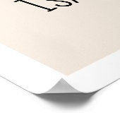 Niedlicher, moderner Regenbogenbaby-Name Poster (Ecke)