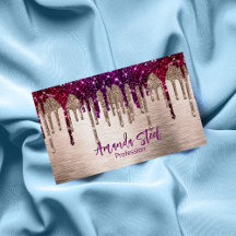 Niedlicher, moderner rosafarbener Glitzer Tropfen 