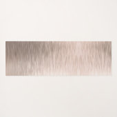 Niedlicher, moderner rosafarbener Glitzer Tropfen  Yogamatte (Rückseite (Horizontal))