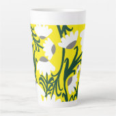 Niedlicher moderner Sitzplatz Latte Tasse (Vorderseite)