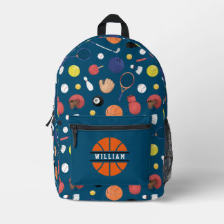 Niedlicher moderner Sportmeister Personalisiert Ki Bedruckter Rucksack