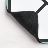 Niedlicher, moderner Umschlag, grafischer und benu Mousepad (Ecke)