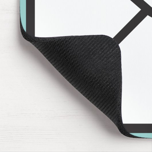 Niedlicher, moderner Umschlag, grafischer und benu Mousepad (Ecke)