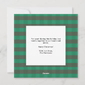 Niedlicher moderner Whimsischer Weihnachtsgeschmac Feiertagskarte (Rückseite)