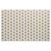 niedlicher Mole-Cartoon mit einem Stoff (Fat Quarter (45,7 x 55,9 cm))