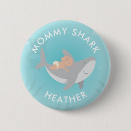 Niedlicher Mommy Shark Button