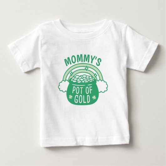 Niedlicher Mommy's Pot of Gold Baby T - Shirt (Vorderseite)