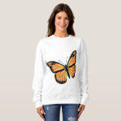 Niedlicher Monarch Butterfly Art Mendrisiotto Sweatshirt (Vorne ganz)