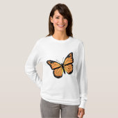 Niedlicher Monarch Butterfly Art Mendrisiotto T-Shirt (Vorne ganz)
