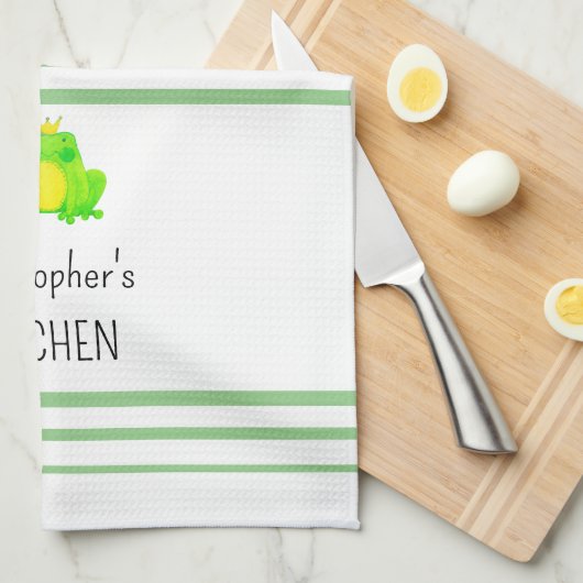 Niedlicher Monarchfrosch Geschirrtuch (Viertel Falte)