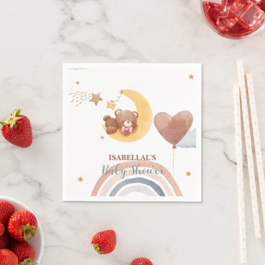 Niedlicher Mond Bärenjunge aus Afrika duschen Serviette (Beispiel)