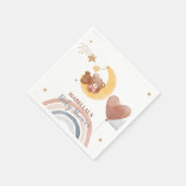 Niedlicher Mond Bärenjunge aus Afrika duschen Serviette (Ecke)