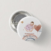 Niedlicher Mond Star Afrikanische Kinderdusche Button (Vorne & Hinten)