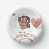 Niedlicher Mond Star Afrikanische Kinderdusche Pappteller (Vorderseite)