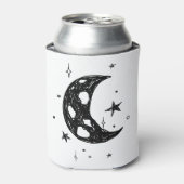 Niedlicher Mond und Sternskizze Dosenkühler (Kanne Vorderseite)