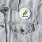 Niedlicher Monk Parakeet Button (Beispiel)