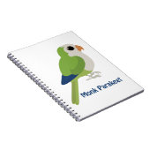 Niedlicher Monk Parakeet Notizblock (Rechte Seite)