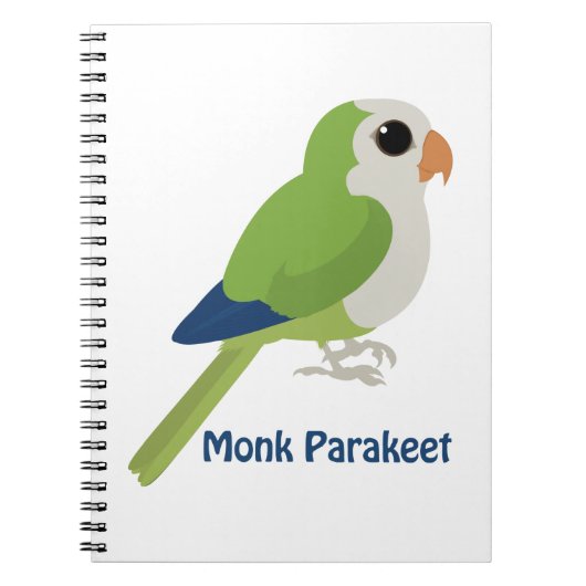 Niedlicher Monk Parakeet Notizblock (Vorderseite)