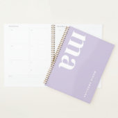 Niedlicher Monogramm Name Lila School Planer (Anzeige)