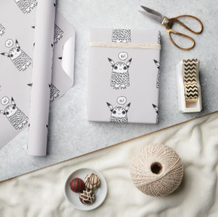 Niedlicher Monster-Cartoon Geschenkpapier