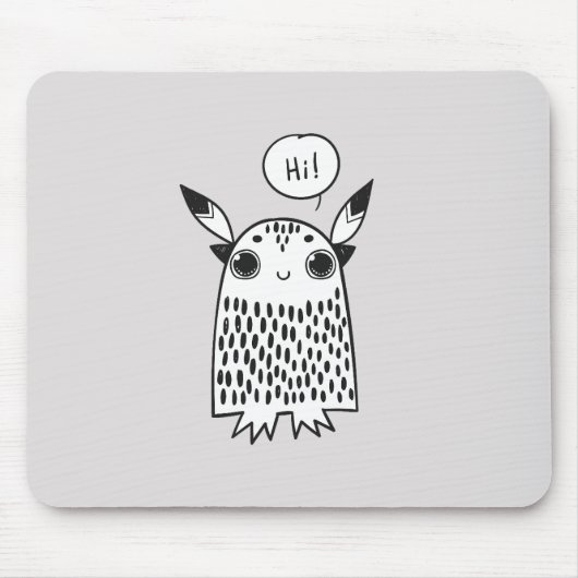 Niedlicher Monster-Cartoon Mousepad (Vorne)