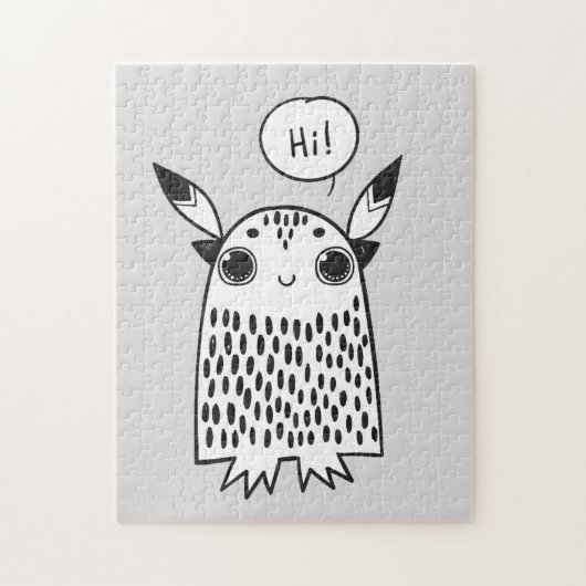 Niedlicher Monster-Cartoon Puzzle (Vertikal)