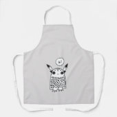 Niedlicher Monster-Cartoon Schürze (Vorderseite)