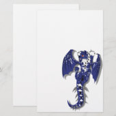 Niedlicher Monster-Drache Briefpapier (Vorne/Hinten)