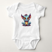 Niedlicher Monster Dragon Kleiner Tom Baby Strampler (Vorderseite)