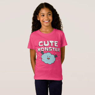 Niedlicher Monster Girls' Fine Jersey T - Shirt