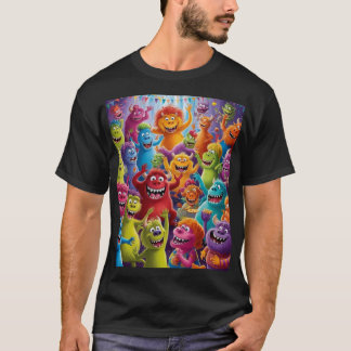 Niedlicher Monster-T - Shirt: Feiern Sie Spaß mit  T-Shirt