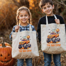 Niedlicher Monster Truck Moderne Boo Crew Hallowee