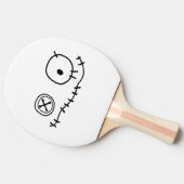 niedlicher Monsterkartoonzeichner Hallowing Tischtennis Schläger (Seitenansicht)