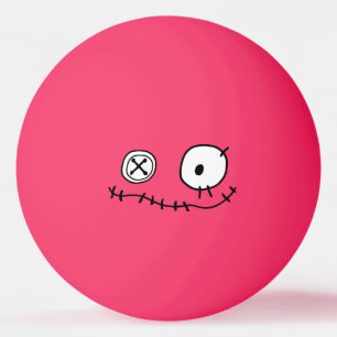 niedlicher Monsterkartoonzeichner Hallowing Tischtennisball
