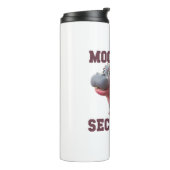 Niedlicher MOO DENG SECURITY Vater Baby Hippo Papa Thermosbecher (Nach links gedreht)