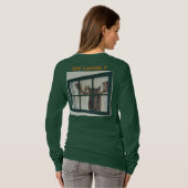 Niedlicher Moose Picture Frame in Window Got Elch? T-Shirt (Schwarz voll)